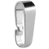 Sterling Silver Snap On Pendant Bail 7mm Pack of 10