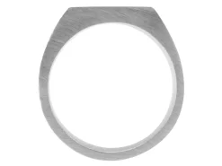 Sterling Silver Solid Signet Ring Hallmarked Approx 7.5mm Square Head Finger Size N