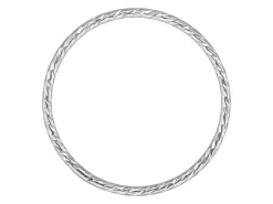 Sterling Silver Sparkle Ring 1mm Size N1/2