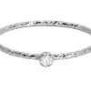 Sterling Silver Sparkle Stacking Ring 2mm White Cubic Zirconia