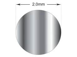 Sterling Silver Sparkle Wire 2.0mm Half Hard
