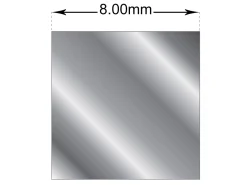Sterling Silver Square Wire 8.00mm Fully Annealed, 100% Recycled Silver