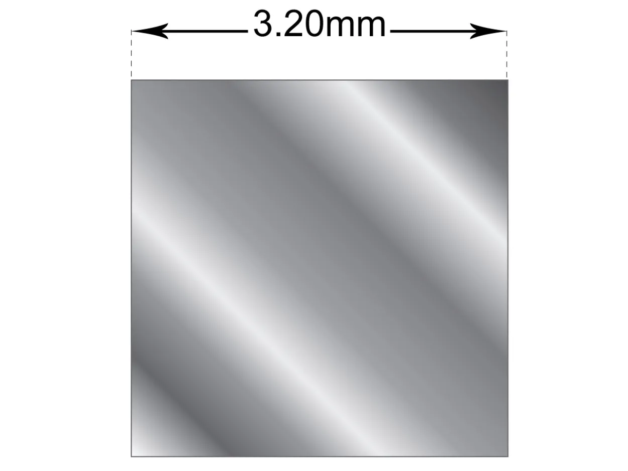 Sterling Silver Square Wire 3.20mm Fully Annealed, 100% Recycled Silver