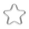 Sterling Silver Star Connector Charms 10mm Pack of 10