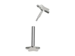Sterling Silver Star Labret Post 3mm