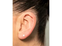 Sterling Silver Star Labret Post 3mm