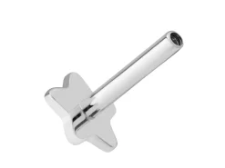 Sterling Silver Star Labret Stud Earrings