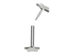 Sterling Silver Star Labret Tube 4.5mm