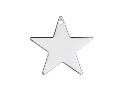 Sterling Silver Star 20mm Stamping Blank Pack of 3