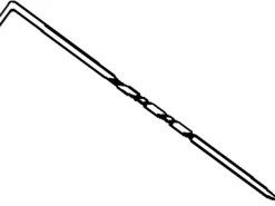 Sterling Silver Stick Pin 47mm, Pack of 2, 100% Recycled Silver