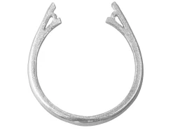 Sterling Silver 3 Stone Ring Shank Size M