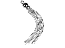 Sterling Silver Tassel Curb 35mm