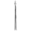 Sterling Silver Tassel Diamond Cut Snake 55mm