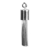 Sterling Silver Tassel Diamond Cut Snake 18mm