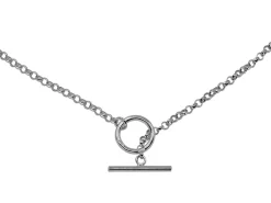 Sterling Silver T-bar Necklet