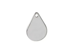 Sterling Silver Teardrop 10x14mm Stamping Blank Pack of 5