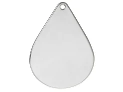 Sterling Silver Teardrop 20x28mm Stamping Blank Pack of 3