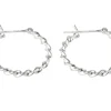 Sterling Silver Twisted Hoop Earrings