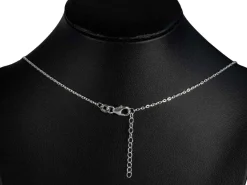 Sterling Silver Twisted Link Necklet 16