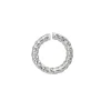 Sterling Silver Twisted Wire Open Jump Ring 6mm100% Recycled Silver