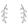 Sterling Silver Vine Ear Climber Earrings