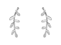Sterling Silver Vine Ear Climber Earrings