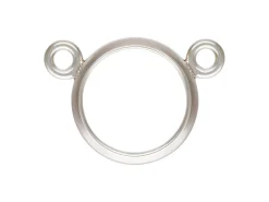 Sterling Silver 2 Way Bezel Setting Connector 6mm