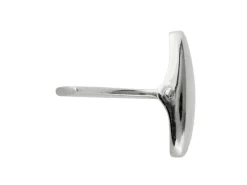 Sterling Silver Whale Tail Cufflink Oval
