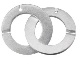 Sterling Silver 2x18mm Rings Plain Clasp