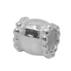Sterling Silver 6x5.5mm Tube Spacers Pack of 6, 3.5mm Hole Diameter
