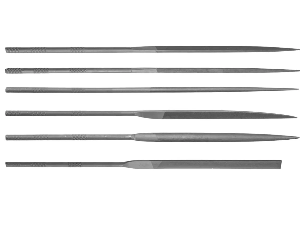 Superior Needle File, Set Of 6, Cut 4 - Fine Grade