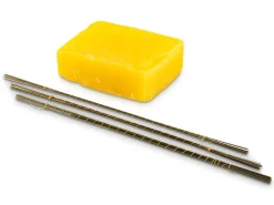 Super Pike Swiss Saw Blade Set Of 36, Grades 2/0, 3 And 6/0 With 1oz Beeswax Block