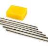 Super Pike Swiss Saw Blades Set Of 72, Grades 3, 1, 2/0, 3/0, 4/0 And 6/0 With 1oz Beeswax Block