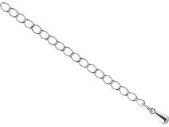 Surgical Steel 4.5mm Extension Chain 3.3"/8.5cm With Dropper Large Unhallmarked