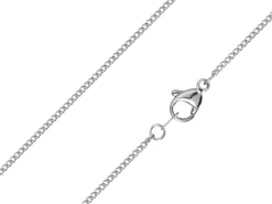Surgical Steel 1.6mm Filed Curb Chain 16"/40cm Unhallmarked