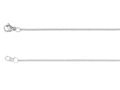 Surgical Steel 1.2mm Round Curb Chain 18"/45cm Unhallmarked