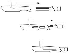 Swann Morton Scalpel Cutter No.10a, Pack Of 5
