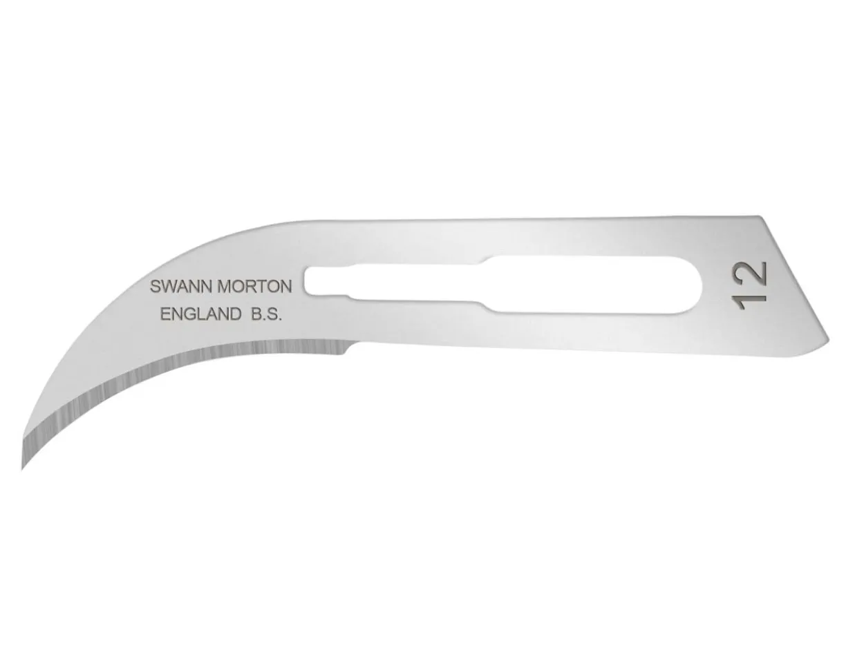 Swann Morton Scalpel Cutter No.12 Curved, Pack Of 5