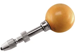 Swivel Pin Vice With Wooden Handle