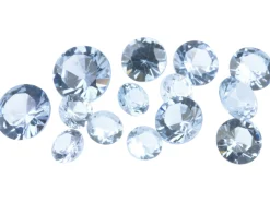 Synthetic Spinel, Round, 3,4,5mm, Aqua Blue Coloured, Pack of 14