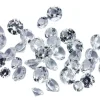 Synthetic Spinel, Round, 1.5-3mm, Mixed Sizes Colourless, Pack of 100, PMC Safe