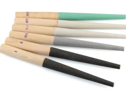 Tapered Round Emery Stick Set, No. 2, 1, 2/0, 3/0, 4/0, 6/0