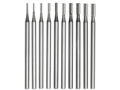 Technique™ Cylinder Cross Burr Set Of 10, 0.9mm - 2.7mm