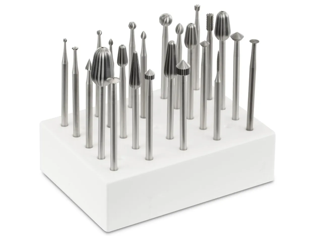 Technique™ Wax Burr Set Of 24, Assorted Shapes