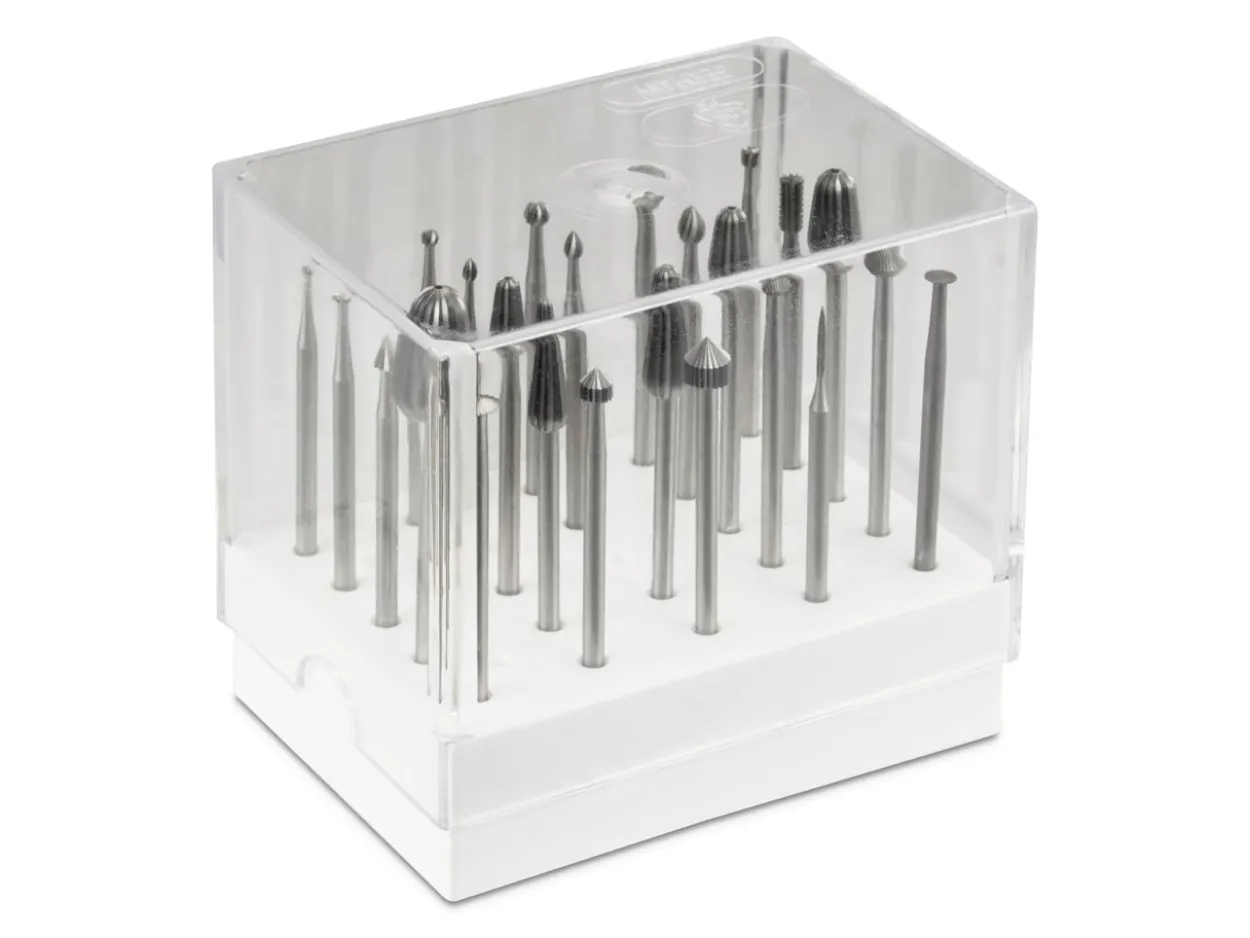 Technique™ Wax Burr Set Of 24, Assorted Shapes