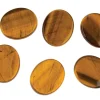 Tiger's-eye, Flat Oval, 12x10mm