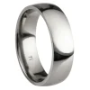 Titanium Court Polished Wedding Ring 6.0mm, Size Q, 1.8mm Wall