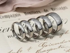 Titanium Court Polished Wedding Ring 4.0mm, Size Z, 1.6mm Wall