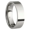 Titanium Flat Court Easy Fit Polished Wedding Ring 6.0mm, Size W, 1.8mm Wall