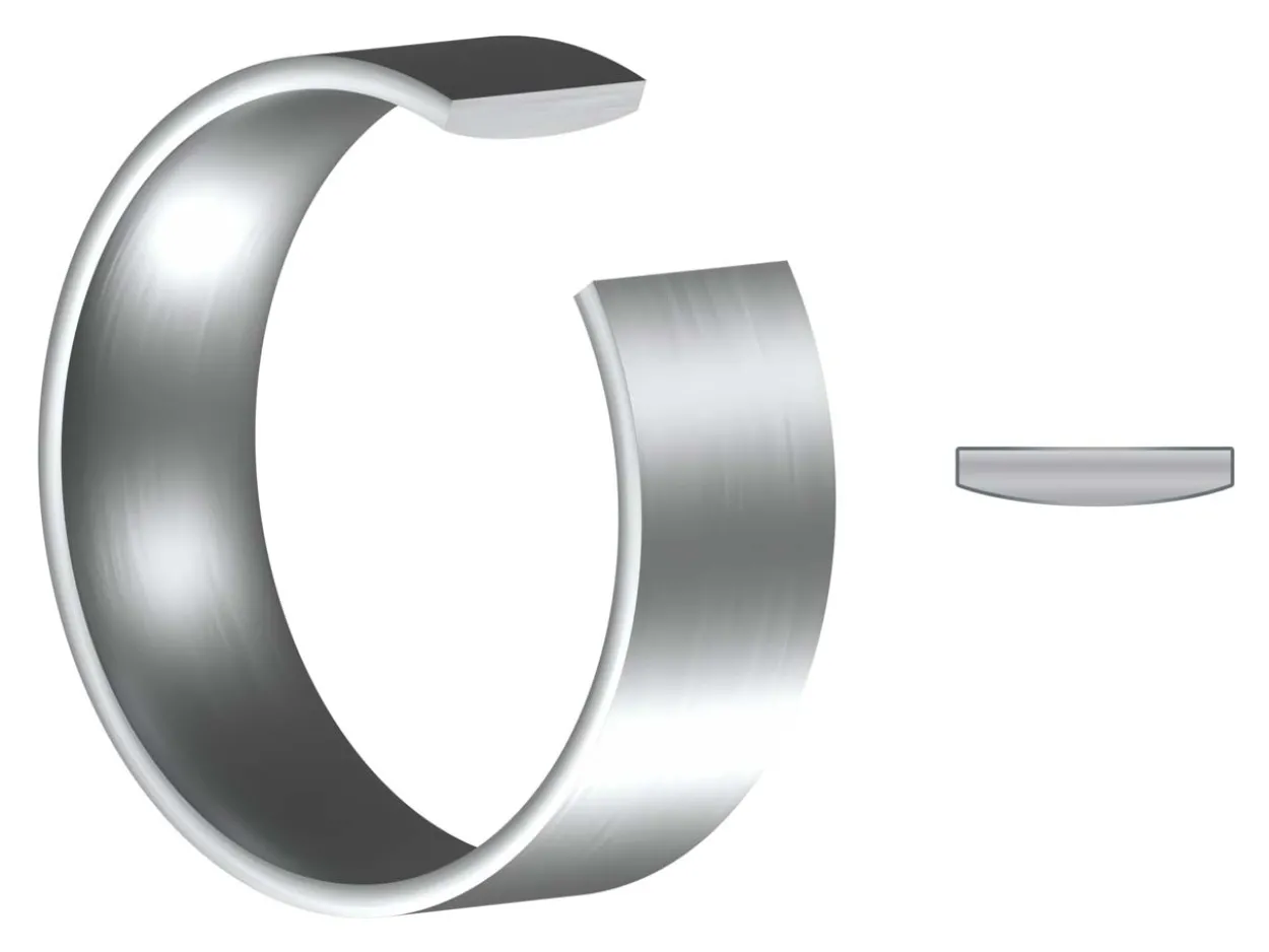 Titanium Flat Court Easy Fit Polished Wedding Ring 6.0mm, Size W, 1.8mm Wall